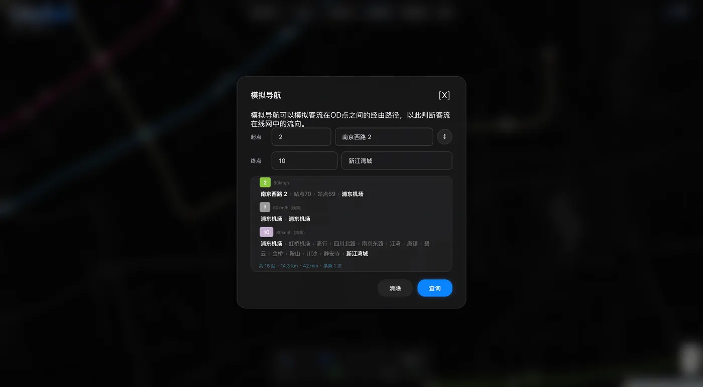 模拟导航界面
